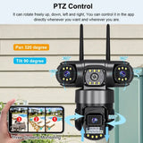 V380 Pro WiFi IP Camera Outdoor 12MP 6K Triple Lens Night Vision - Weatherproof by stepyours.com