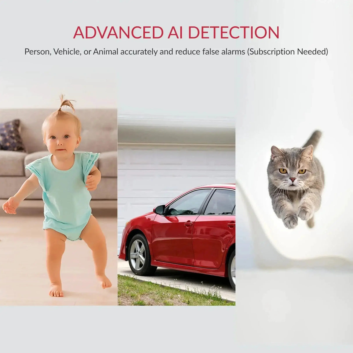 YI Home Security Camera With Night Vision Smart Video Cam