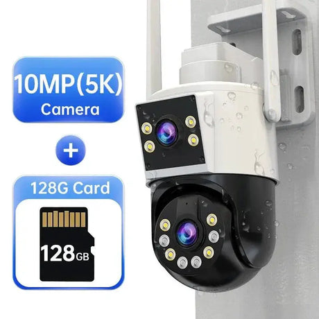 Smart PTZ WiFi Security Camera With AI Tracking Outdoor