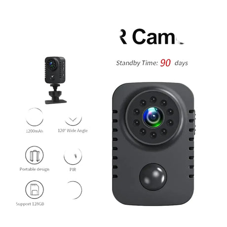 MD29 HD Mini Body Camera 1080P Security Pocket Cameras Motion Activated Small Nanny Cam for Cars Standby Espia Webcam 8H Working