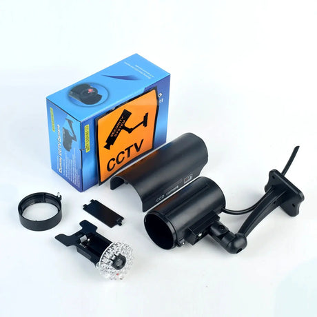 Eleopard Fake Security Camera - Waterproof Dummy CCTV With Red LED Add Hooks - stepyours.com