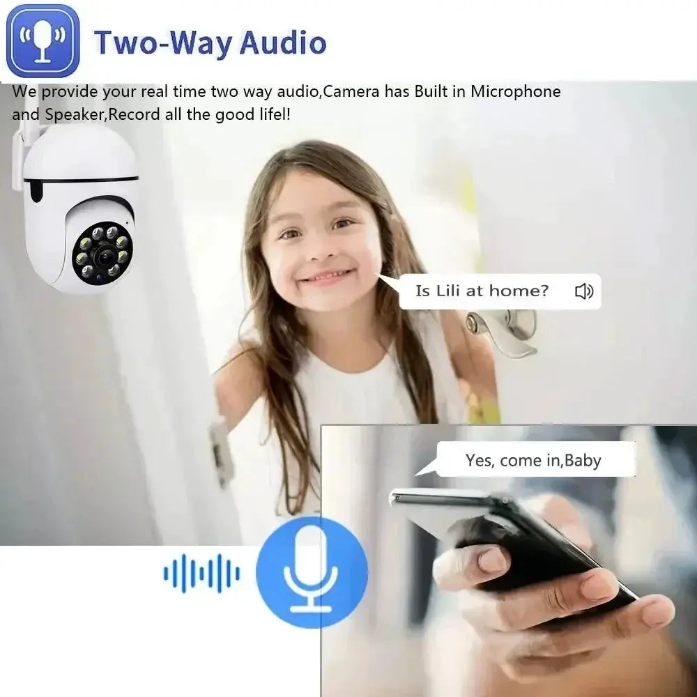 Ninivision 5MP WiFi Indoor Camera 360 PTZ AI Detection Pet Monitor Tuya P2P - stepyours.com