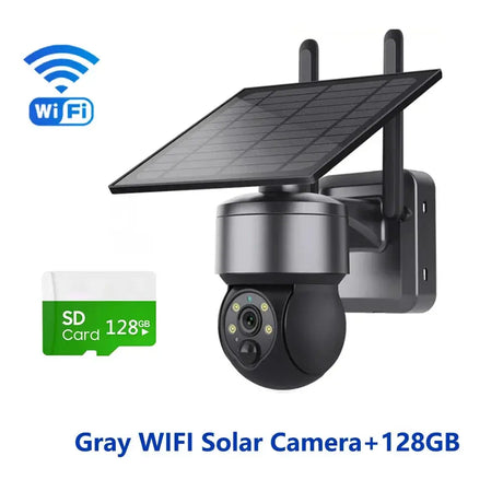 Shiwojia Wifi Wireless PTZ Solar Camera 4G SIM Outdoor 4MP