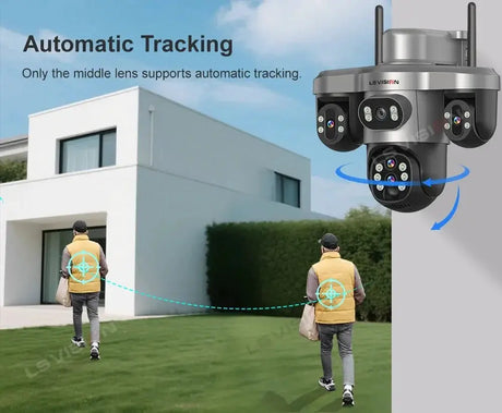 LS Vision 20MP Solar WiFi Surveillance Camera V380 Pro 10X Optical Zoom Outdoor - stepyours.com