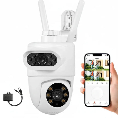 Fuers 5K 10MP Dual Lens IP Camera - Auto Tracking Tuya Smart WiFi CCTV - stepyours.com