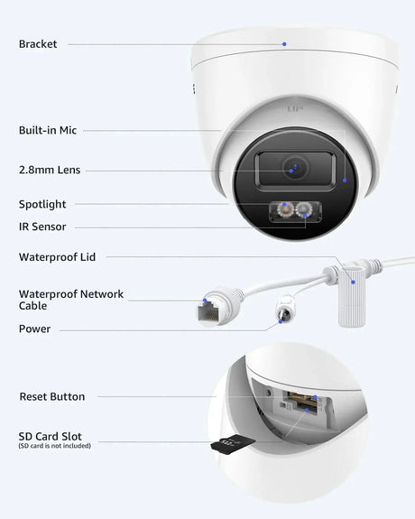 ANNKE 12MP Outdoor Dual Light PoE Security Camera IP67 Night Vision C1200 - stepyours.com