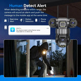 V380 Pro WiFi IP Camera Outdoor 12MP 6K Triple Lens Night Vision - Weatherproof by stepyours.com