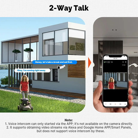 MOES Solar Powered WiFi Security Camera 4MP IP65 Waterproof Alexa Google Home - stepyours.com