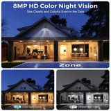 ANBIUX 4K 8MP WiFi Surveillance Camera Dual Lens Outdoor PTZ AI Human Detection - stepyours.com