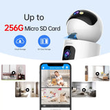 Lenovo 4K IP Camera - Dual Lens 5G WiFi Auto Tracking For Home Surveillance by stepyours.com