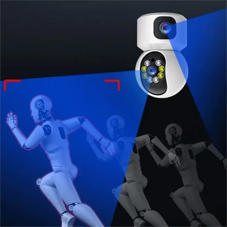 Tuya 8MP Dual Lens WiFi IP Camera - Color Night Vision With Auto Tracking - stepyours.com