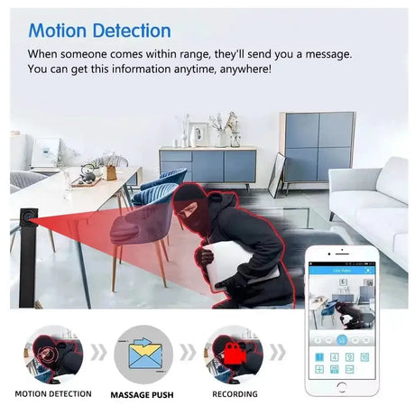 4K HD New Mini WiFi Camera, Supports Remote Viewing, Mobile Detection, Loop Storage, Home Nanny Style DIY Wireless Camera