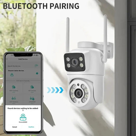 4MP Outdoor IP66 Dual Lens WiFi PTZ Camera With Smart Motion Detection - stepyours.com