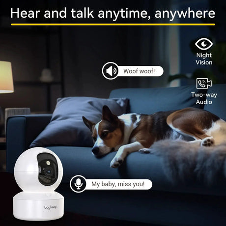 BoyKeep Smart Camera 2K - 360 Degree Coverage, Night Vision, 2 - Way Audio - stepyours.com