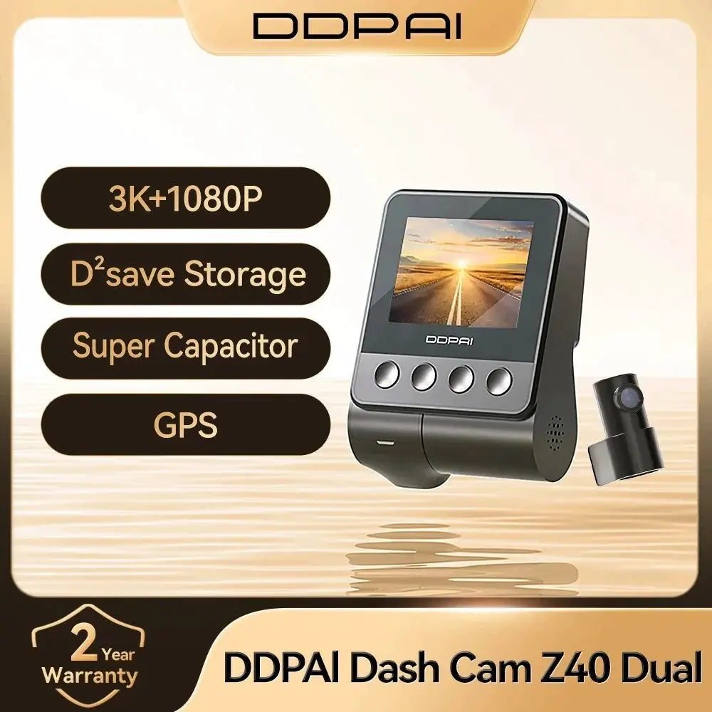 DDPAI Z40 Dash Cam Sony IMX335 1944P HD Video GPS WiFi 360 Rotation - stepyours.com