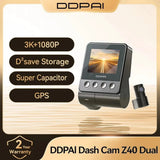 DDPAI Z40 Dash Cam Sony IMX335 1944P HD Video GPS WiFi 360 Rotation - stepyours.com