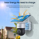 Shiwojia 5W 4G Solar Camera WiFi Tuya Smart Outdoor Cam