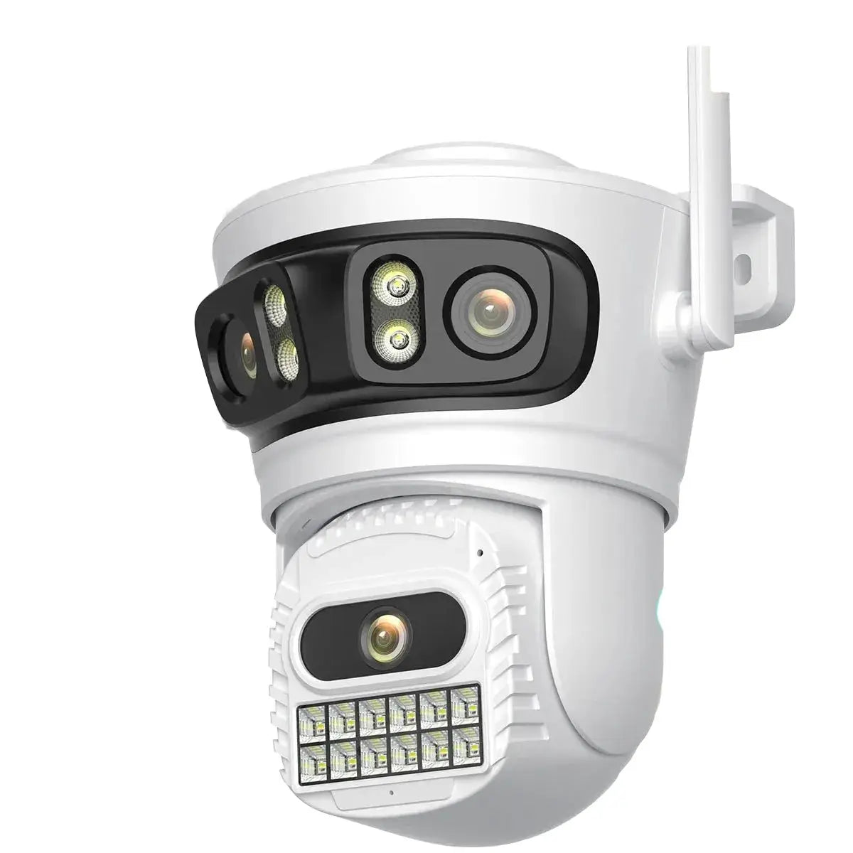 BESDER 6K 12MP Outdoor IP Camera - Three Lens AI Human Detection Waterproof - stepyours.com