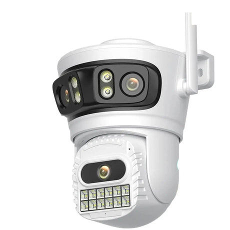 BESDER 6K 12MP Outdoor IP Camera - Three Lens AI Human Detection Waterproof - stepyours.com