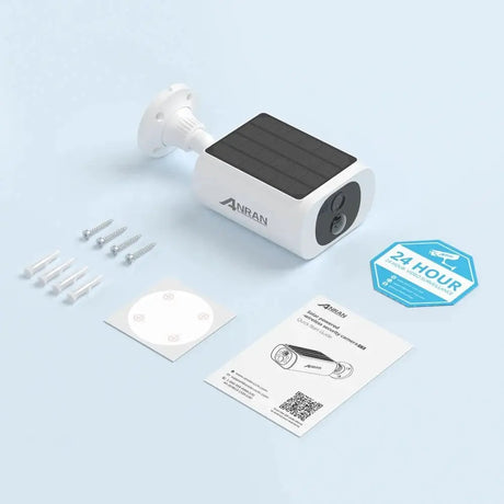 ANRAN C3 Outdoor Solar Security Camera - Battery Powered 3MP Color Night Vision WiFi - stepyours.com