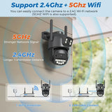 BESDER O - Kam Pro Dual - Lens 10MP - 8MP PTZ Outdoor WiFi Security Camera AI Detection - stepyours.com