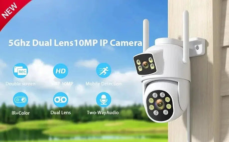 Besder 8MP 4K Dual Lens WiFi IP Camera AI Human Detection Outdoor Security - stepyours.com