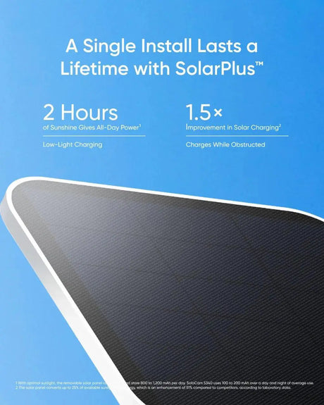 SoloCam S340 Solar Security Camera Outdoor Protection