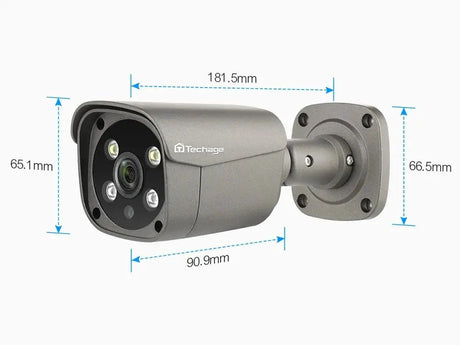 Techage AI PoE 4K Outdoor Security Camera With Two Way Audio For NVR - stepyours.com