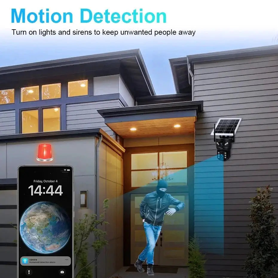 KERUI Outdoor Waterproof Solar Camera 6MP Dual Lens With 4G SIM And WiFi - stepyours.com