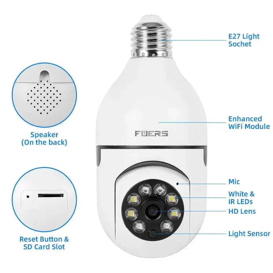 Indoor Smart WiFi Security Camera 3MP HD Pet Monitor