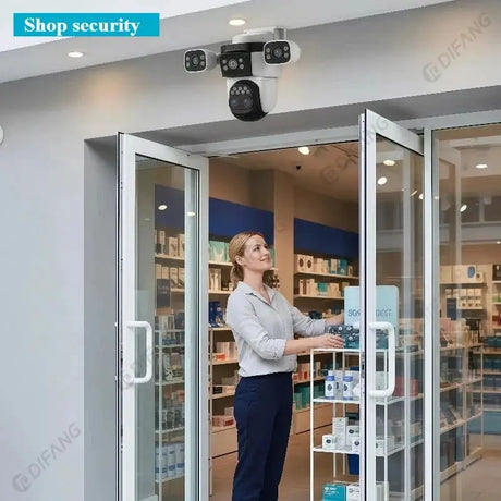 Smart Outdoor WiFi 6 Camera 20MP 10x Optical Zoom PTZ Auto Tracking Waterproof - stepyours.com
