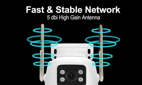 ASECAM 12MP 6K WiFi Outdoor Camera - AI Tracking, 8X Zoom, Dual Screen - stepyours.com