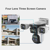 LS VISION 20MP Outdoor WiFi Security Camera With 4 Lenses 10X Zoom Auto Tracking - stepyours.com