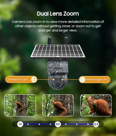 INQMEGA 8MP 4G SIM Card WiFi Solar Camera Outdoor Security