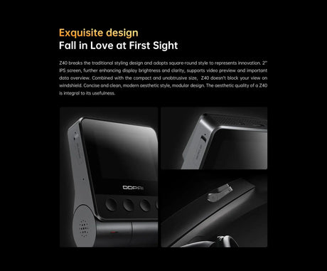 DDPAI Z40 Dash Cam Sony IMX335 1944P HD Video GPS WiFi 360 Rotation - stepyours.com