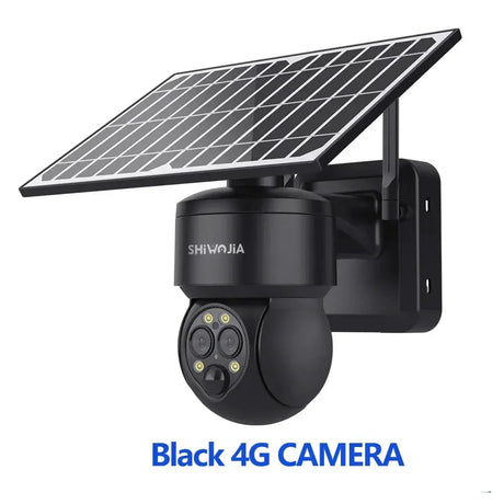 Shiwojia 4G Sim Solar Camera With WiFi 6W Dual Lens 12X Zoom