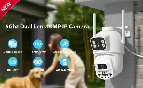 Okam Pro 15MP WiFi Outdoor Camera Auto Tracking 5X Digital Zoom PTZ Surveillance - stepyours.com