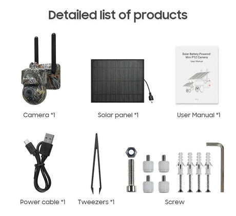 INQMEGA Solar 4G Outdoor Security Camera With Solar Panel