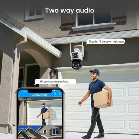 Smart PTZ WiFi Security Camera With AI Tracking Outdoor