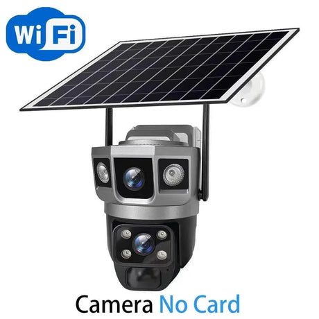 Solar Powered Dual Lens WiFi CCTV Camera With 12MP 10X Zoom PTZ IP66 Outdoor - stepyours.com