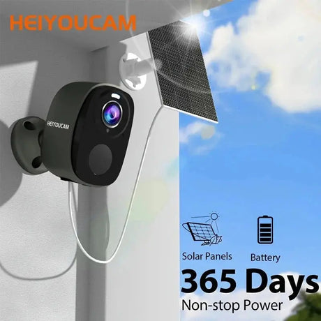 HEIYOUCAM WiFi Outdoor Security Camera 2K Battery AI Color Night Vision Hooks - stepyours.com