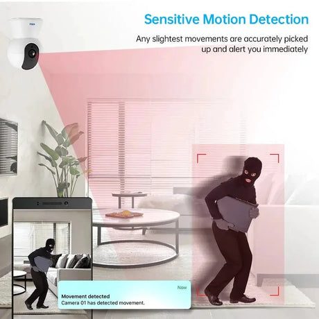 KERUI K259 5MP WiFi Indoor IP Camera With Tuya Smart App AI Tracking - stepyours.com
