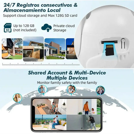 Fuers 5K 10MP Dual Lens IP Camera - Auto Tracking Tuya Smart WiFi CCTV - stepyours.com