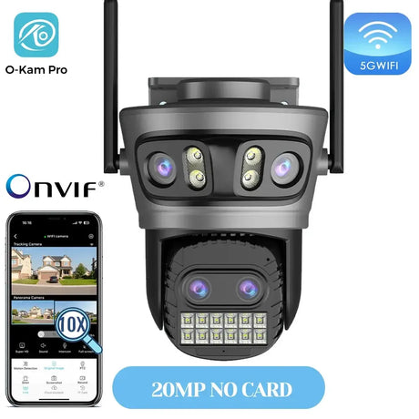 20MP Outdoors WiFi PTZ Security Camera - AI Human Detection and 10X Zoom Hooks by stepyours.com