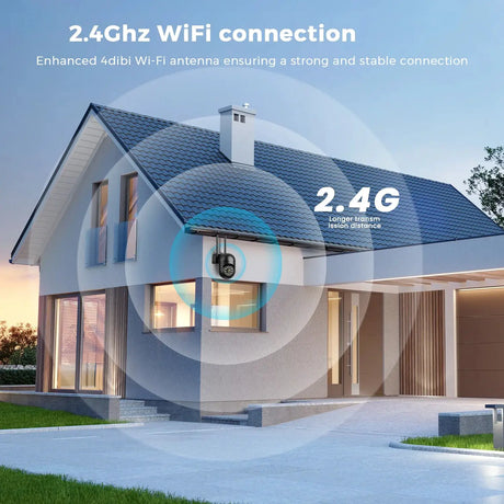 Mini PTZ WiFi Camera 4MP 2K ICsee Surveillance 5X Digital Zoom HD Night Vision - stepyours.com