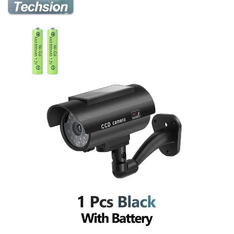Solar Panel Dummy Camera With LED Flashing For Home Security