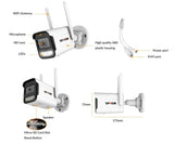 4K 8MP Outdoor WiFi Security Camera - Waterproof Bullet With Night Vision - stepyours.com