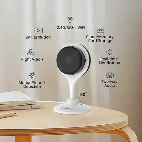 BoyKeep 3MP Dual Band WiFi Indoor Home Security Camera K10 Motion Detection - stepyours.com