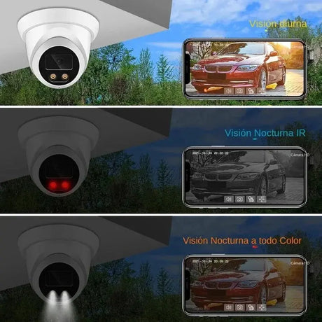 New 4K 8MP IP Camera AI Color Night Vision Outdoor PoE Surveillance Hooks - stepyours.com
