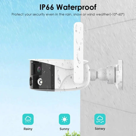 Besder 8MP 4K Dual Lens WiFi IP Camera AI Human Detection Outdoor Security - stepyours.com